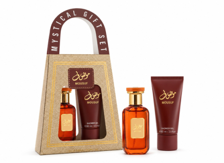 مجموعة هدايا عطر "موصوف" البني