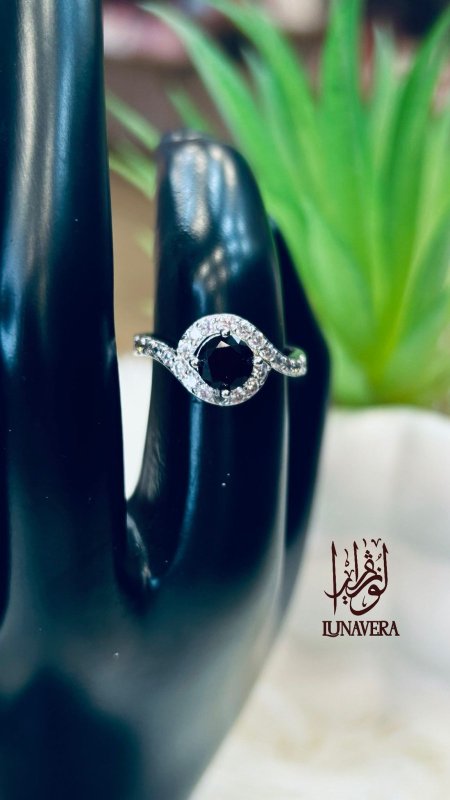 خاتم زركون اسود