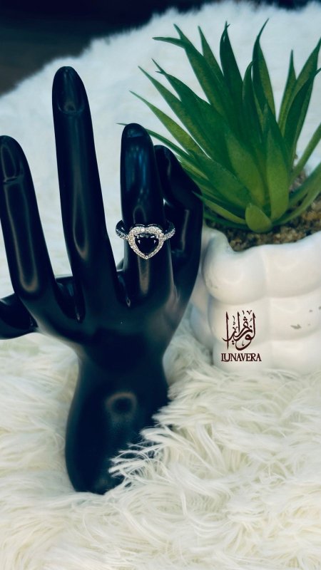 خاتم بندوره قلب اسود