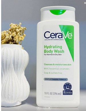 غسول الجسم من CeraVe المرطب للبشرة العادية إلى الجافة.