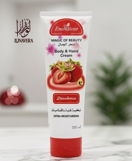 كريم جسم واليدين برائحة الفراولة