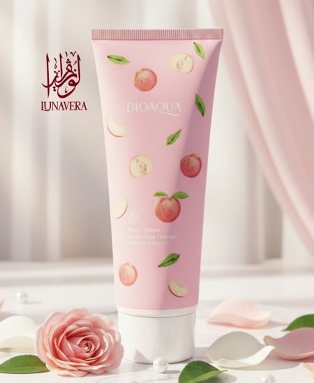 غسول الوجه بالأحماض الأمينية وخلاصة الخوخ