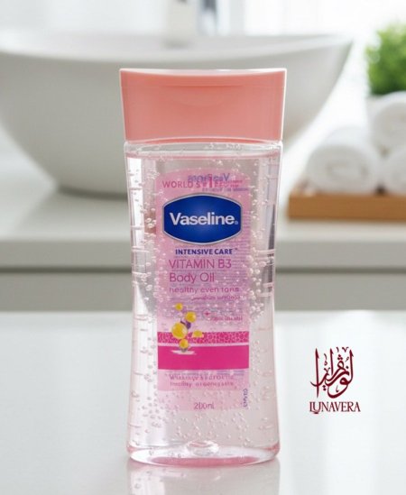 فازلين زيت الجسم بفيتامين B3 حجم كبير