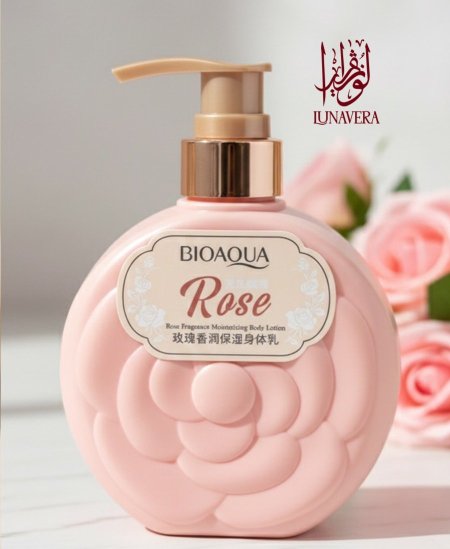 لوشن الجسم المرطب برائحة الورد من بيو أكوا