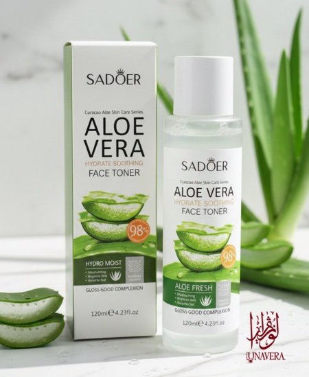 تونر ألوفيرا المرطب والمهدئ للوجه