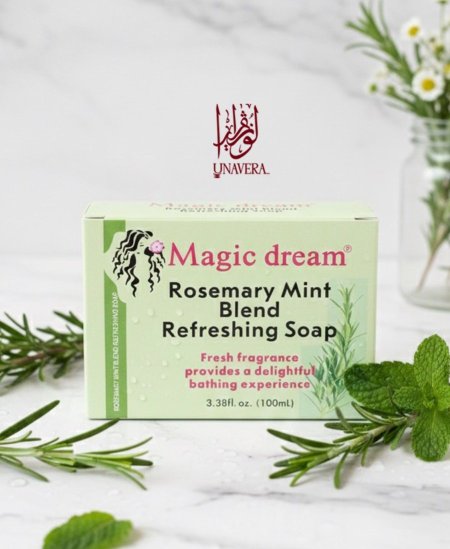 صابون منعش بخلاصة إكليل الجبل والنعناع