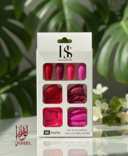 عبوة اظافر تركيب 96 حبة