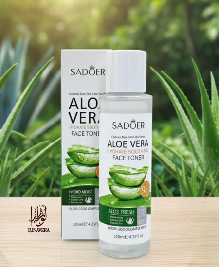 تونر الوجه قSADOER Aloe Vera Hydrate Soothing Face Tone