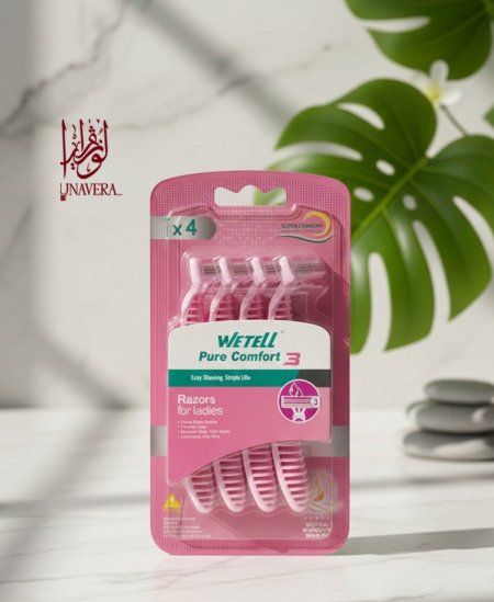 شفرات Wetell Pure Comfort 3 للسيدات